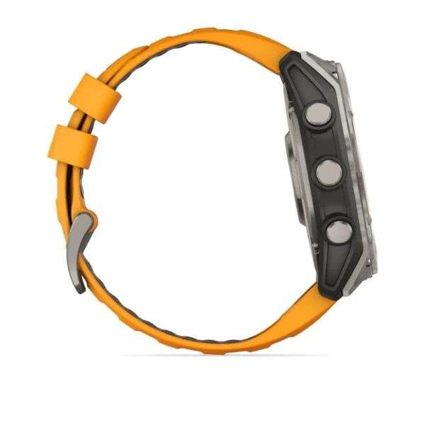 Garmin fenix 8 51mm AMOLED Sapphire with Orange/Graphite Silicone Band