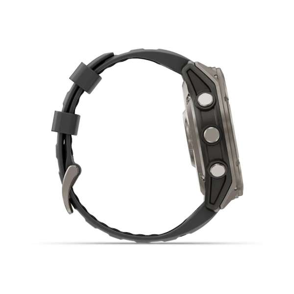 Garmin fenix 8 Pro 51mm AMOLED Sapphire Titanium with Graphite/black silicone band