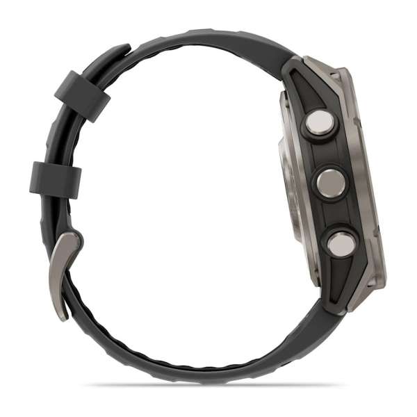 Garmin fenix 8 Pro 47mm AMOLED Sapphire Titanium with Graphite/black silicone band