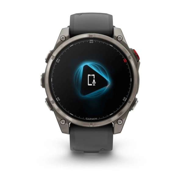 Garmin fenix 8 Pro 47mm AMOLED Sapphire Titanium with Graphite/black silicone band