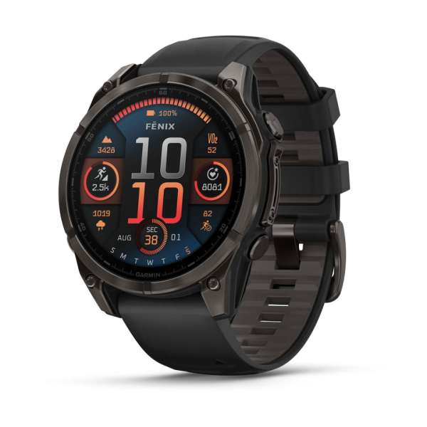 Garmin fenix 8 Silicone Band Sapphire Black