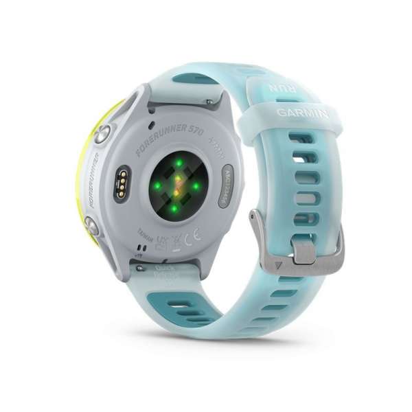 Garmin Forerunner 570 47mm Amp Yellow Aluminum with Translucent Whitestone/Turquoise Band