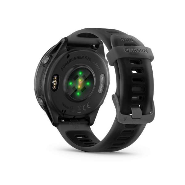 Garmin Forerunner 570 47mm Slate Gray Aluminum with Translucent Black/Black Band Garmin Forerunner 570 47mm Slate Gray Aluminum with Translucent Black/Black Band