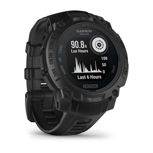 Garmin Instinct 3 45mm Solar Tactical Edition Black with Black Band