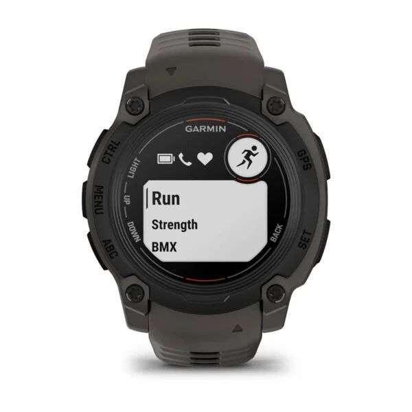 Garmin Instinct E 40mm Black with Dark Grey Silicon Band