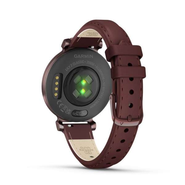 Garmin Lily 2 Classic Dark Bronze with Mulberry Leather Band