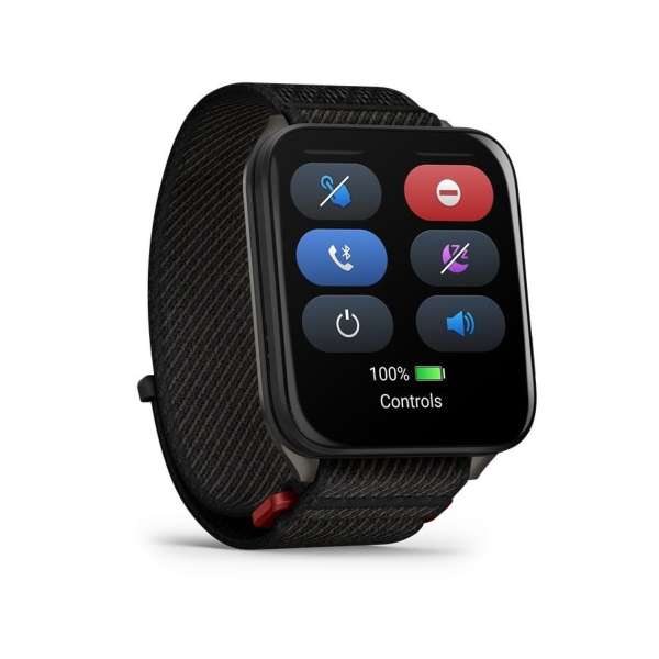 Garmin Venu X1 Black with Slate Titanium Caseback and Black ComfortFit Nylon Band Garmin Venu X1 Black with Slate Titanium Caseback and Black ComfortFit Nylon Band