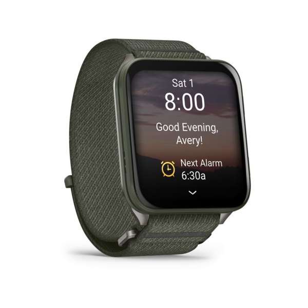Garmin Venu X1 Moss with Titanium Caseback and Moss ComfortFit Nylon Band Garmin Venu X1 Moss with Titanium Caseback and Moss ComfortFit Nylon Band