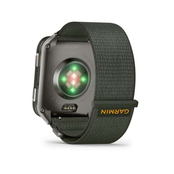 Garmin Venu X1 Moss with Titanium Caseback and Moss ComfortFit Nylon Band Garmin Venu X1 Moss with Titanium Caseback and Moss ComfortFit Nylon Band