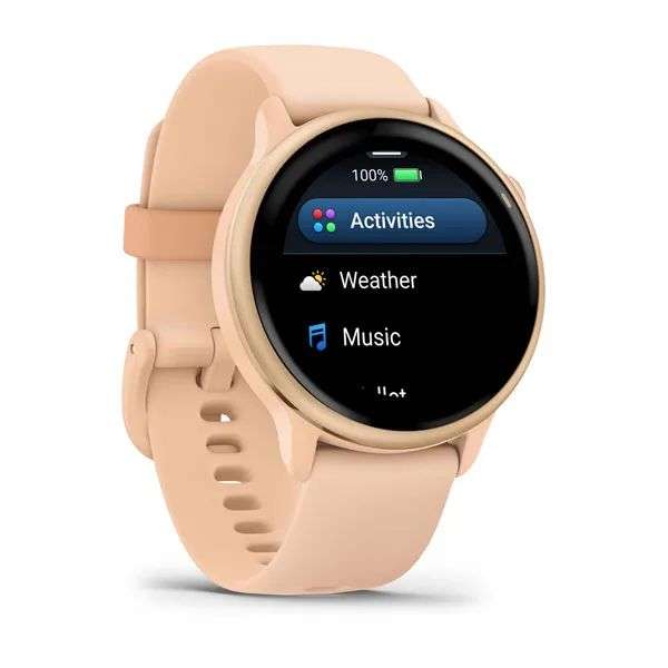Garmin Vívoactive 6 Metallic Pink Dawn with Pink Dawn Band