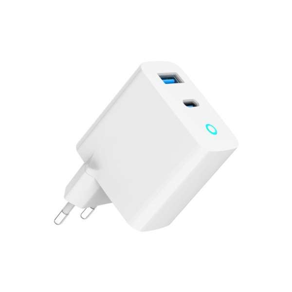 Gembird 2-Port 65W USB Fast Charger White