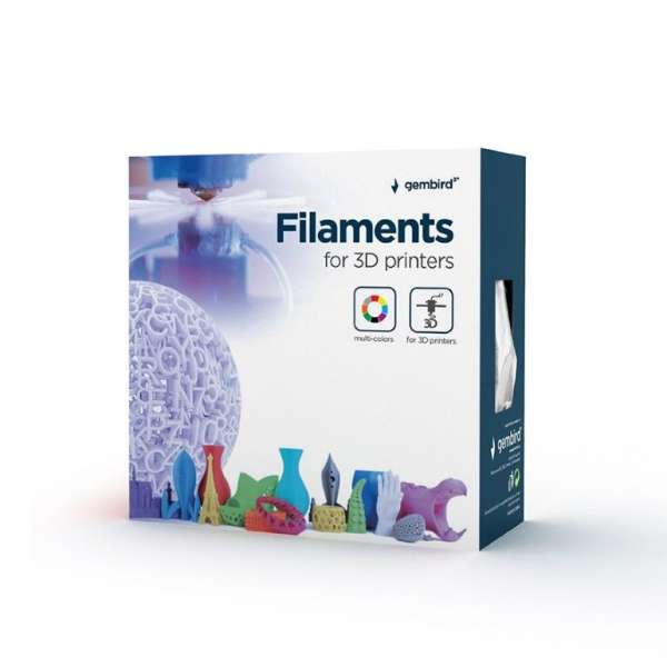 Gembird 3DP-PLA-FL-01-BK PLA Flexible Black 1.75mm 1kg