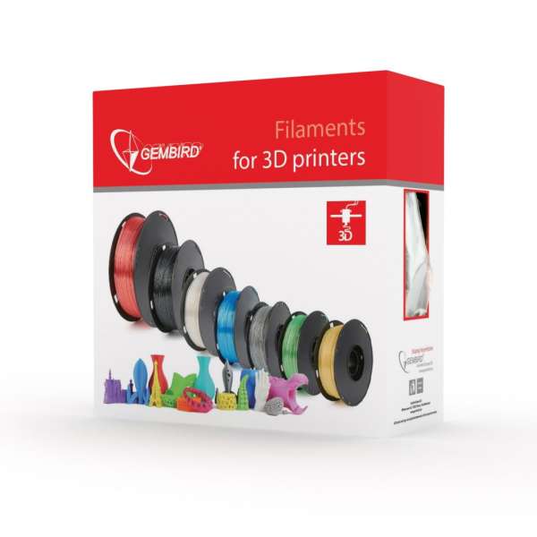 Gembird 3DP-PLA1.75-01-S Filament PLA Silver 1,75mm 1kg