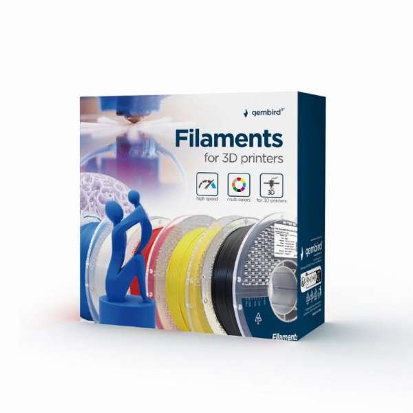 Gembird 3DP-STPU1.75-01-Y Filament TPU Yellow 1.75mm 1kg