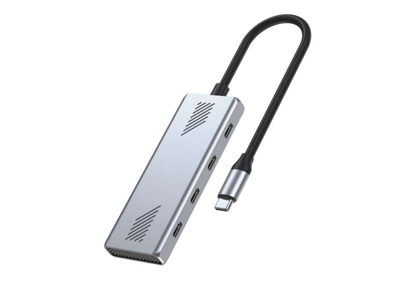 Gembird 4-portos USB3.2 HUB Silver