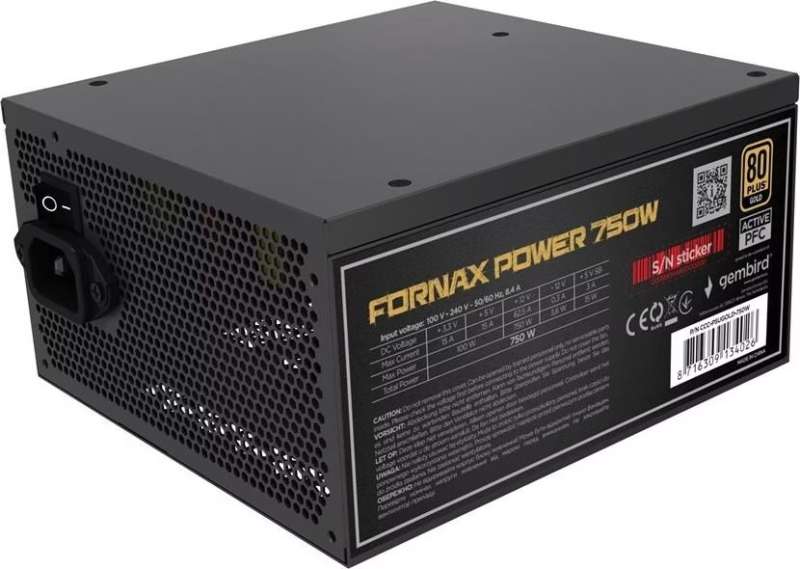 Gembird 750W 80+ Gold CCC-PSUGOLD-750W