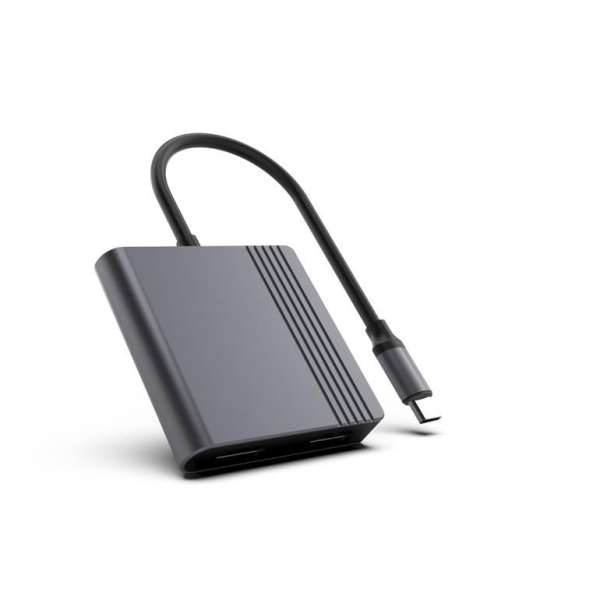 Gembird A-CM-HDMIFDPF-01 USB-C to HDMI + DP adapter Black