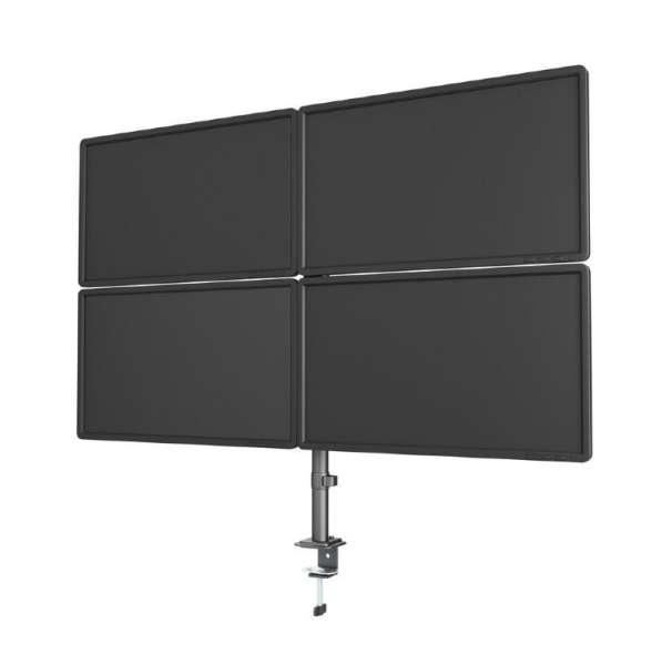 Gembird Állítható asztali 4 kijelzőtartó kar (forgatható, dönthető, forgatható) 13"-32”