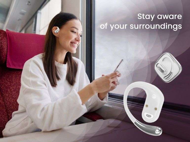 Gembird BT open-ear TWS headphones White