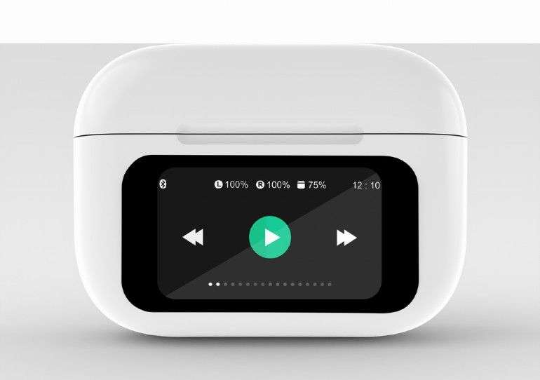 Gembird BT TWS in-ears with LCD display and Active Noise Cancelling White