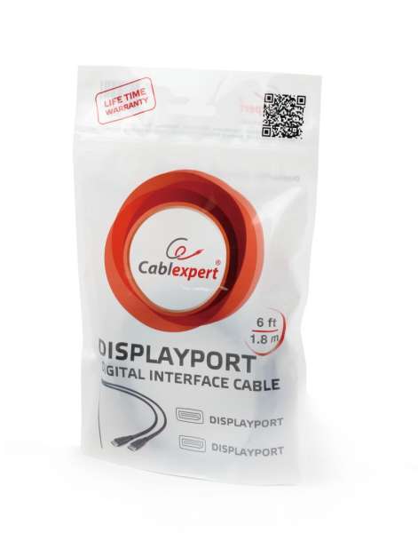 Gembird DisplayPort 1.2 - DisplayPort 1.2 M/M 4K cable 1,8m Black