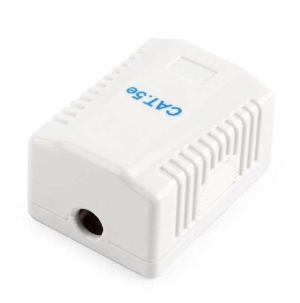 Gembird CAT5E FTP single port surface mount box White