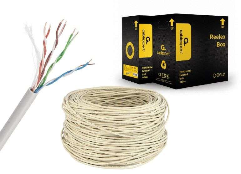 Gembird CAT5e U-UTP Installlation cable 305m Grey