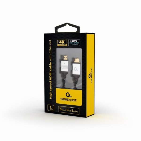 Gembird CCB-HDMIL-1M High speed HDMI cable with Ethernet Select Plus Series 1m Black