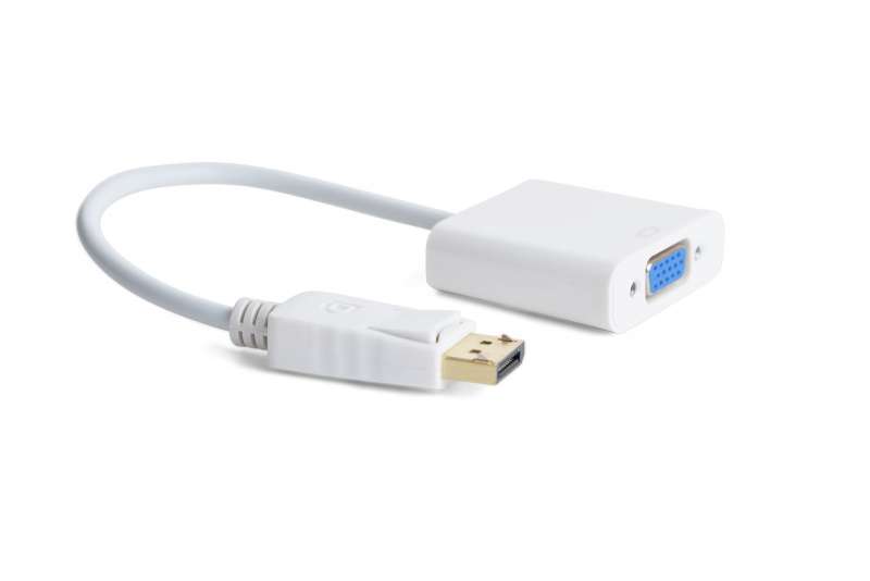 Gembird DisplayPort to VGA M/F adapter 0,2m White