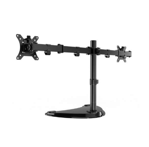 Gembird Dual monitor desk stand 13”-32” Black