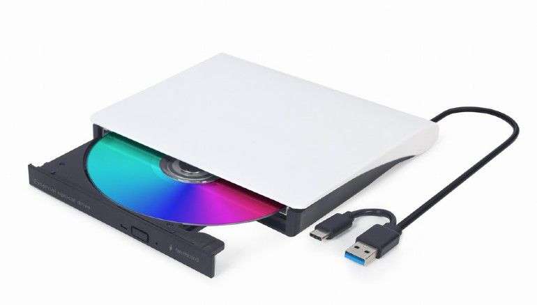 Gembird DVD-USB-031-BW Slim DVD-Writer Black/White BOX