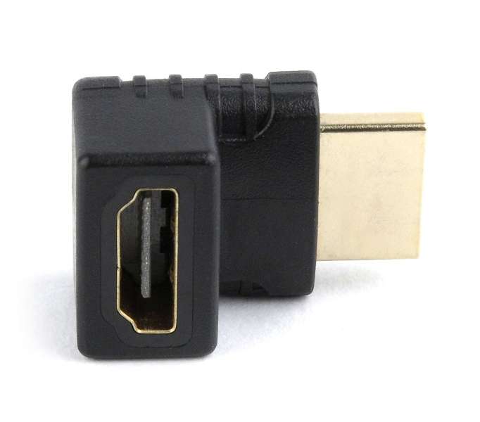Gembird HDMI right angle adapter 270° upwards Black