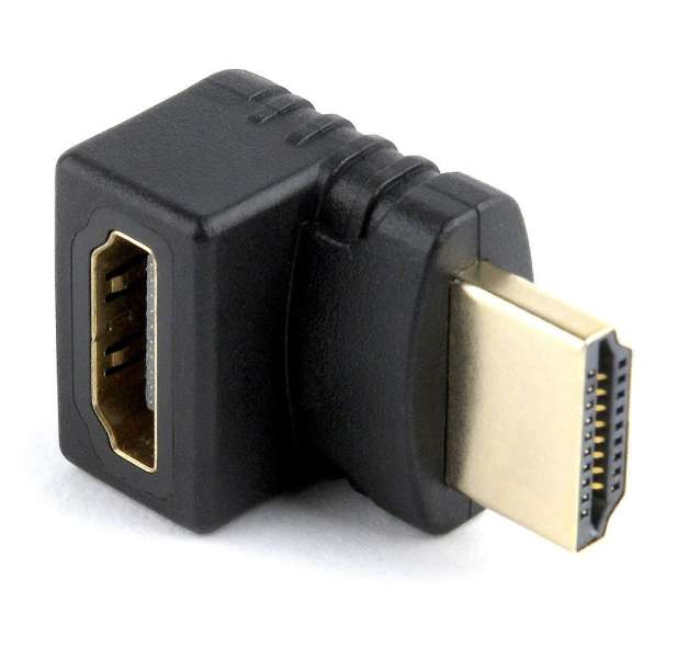 Gembird HDMI right angle adapter 270° upwards Black