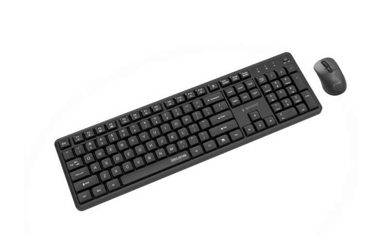 Gembird KBS-WMS-01 Silent Key Pro Business Wireless Keyboard Combo Black US