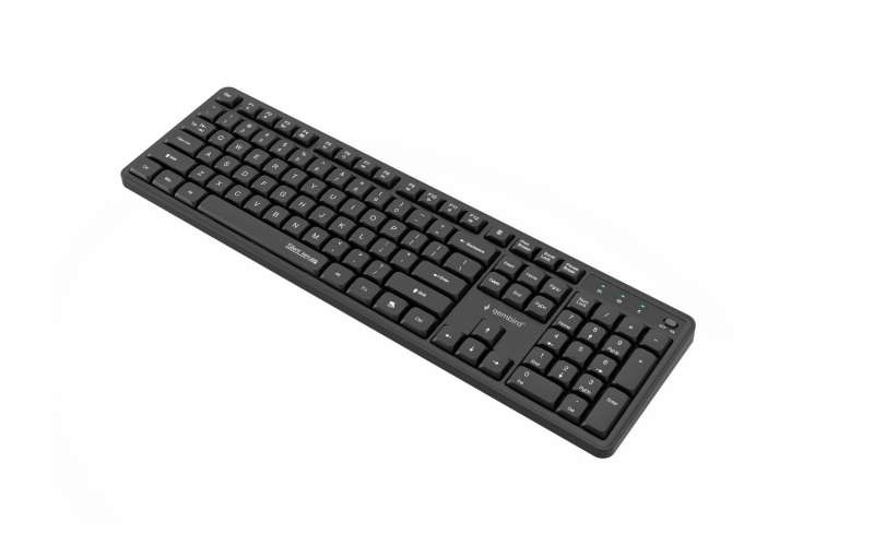 Gembird KBS-WMS-01 Silent Key Pro Business Wireless Keyboard Combo Black US