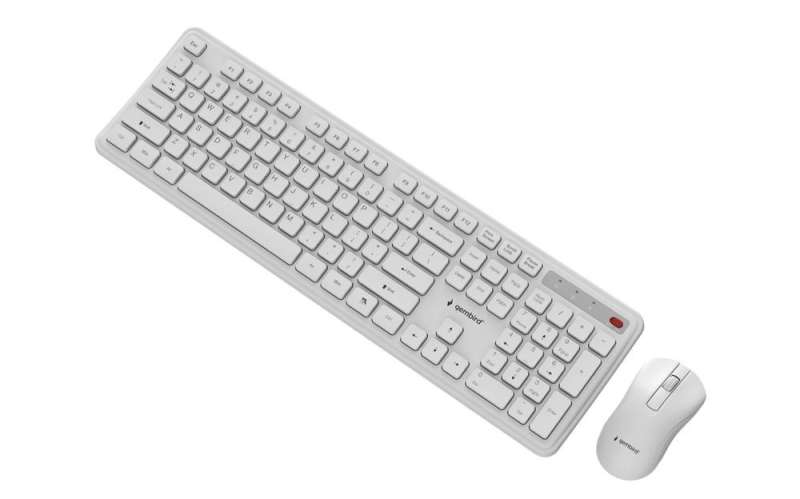 Gembird KBS-WPS-01 Slim Pro Business Wireless Keyboard Combo White US