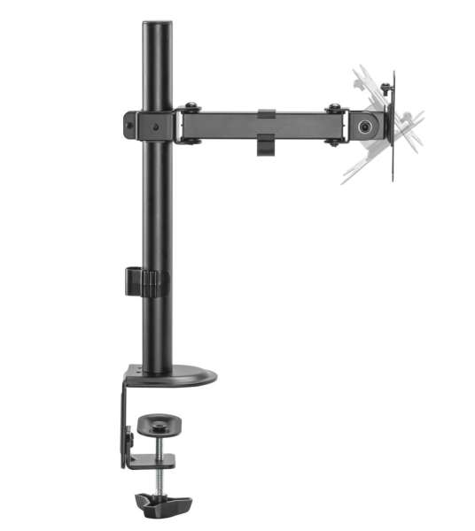 Gembird MA-D1-03 Desk mounted single monitor arm 17”-32” Black