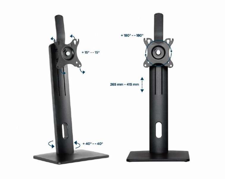 Gembird MS-D1-01 Monitor Desk Stand 17"-32" Black