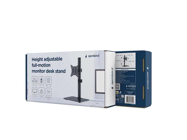 Gembird MS-D1ST-03 Monitor desk stand full motion 17"-32" Black