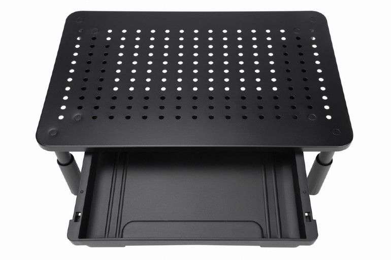 Gembird MS-TABLE-D-01 Adjustable monitor stand with drawer