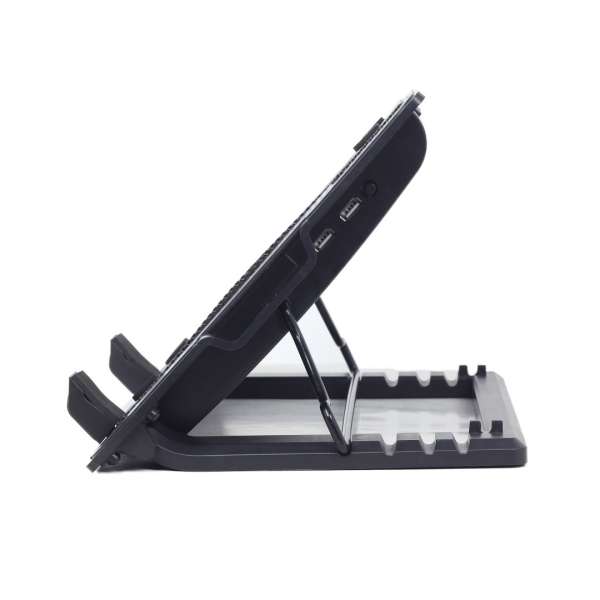 Gembird NBS-1F17T-01 Notebook hűtő magasságállítással Black