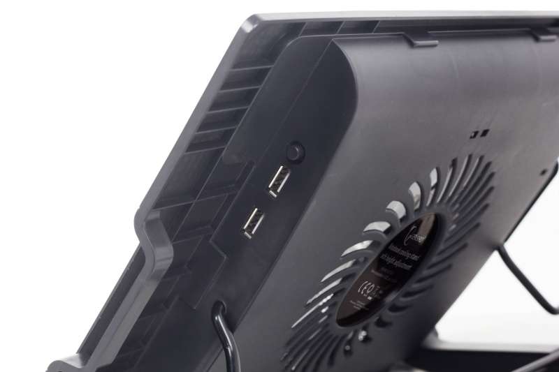 Gembird NBS-1F17T-01 Notebook hűtő magasságállítással Black