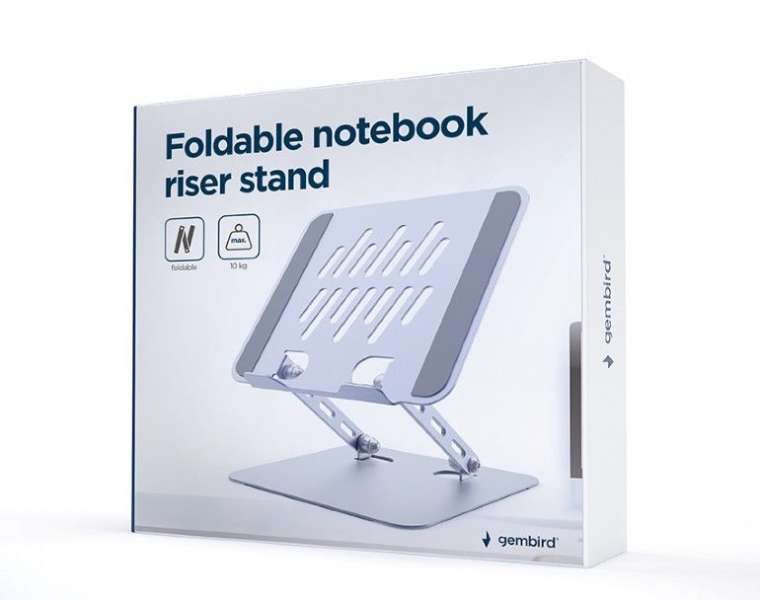 Gembird NBS-D1-04 Összecsukható notebook állvány Space Grey