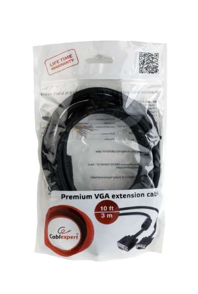 Gembird Premium Quality VGA kábel 3m HD 15M/F