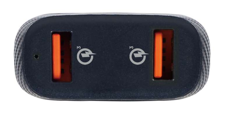 Gembird TA-U2QC3-CAR-01 2port USB Car Fast Charger QC3.0 36W Black