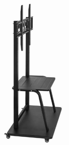 Gembird TVS-100F-01 TV floor stand with caster wheels 37"-100" Black