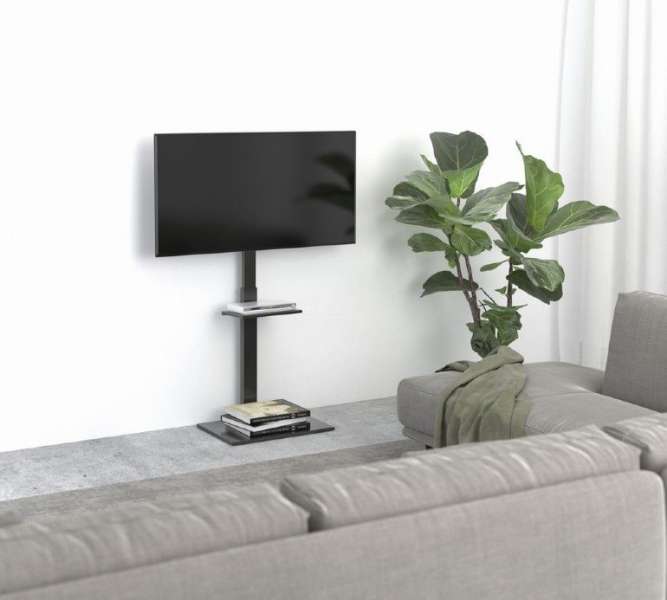 Gembird TVS-55T-02 TV floor stand 32"-55" Black