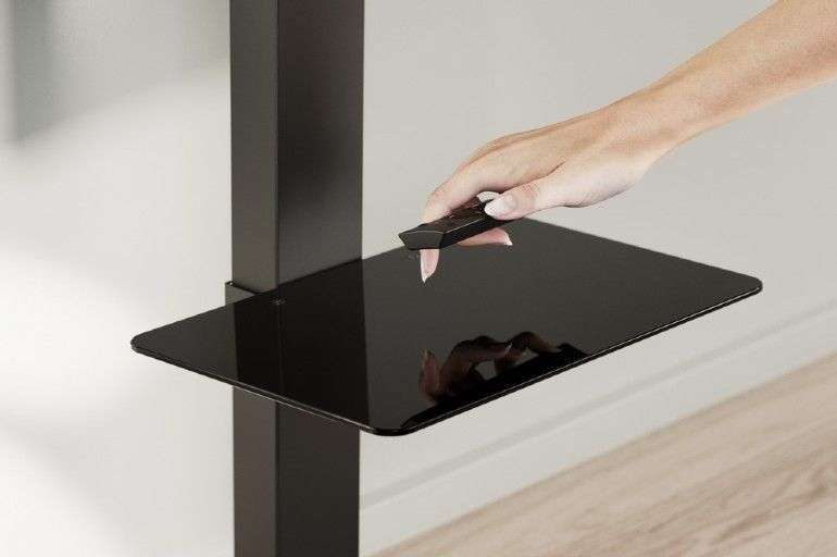 Gembird TVS-86ST-01 TV floor stand 43"-86" Black
