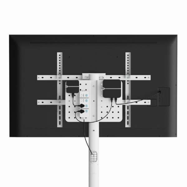 Gembird TVS-86TR-01-W TV floor stand 37"-86" White