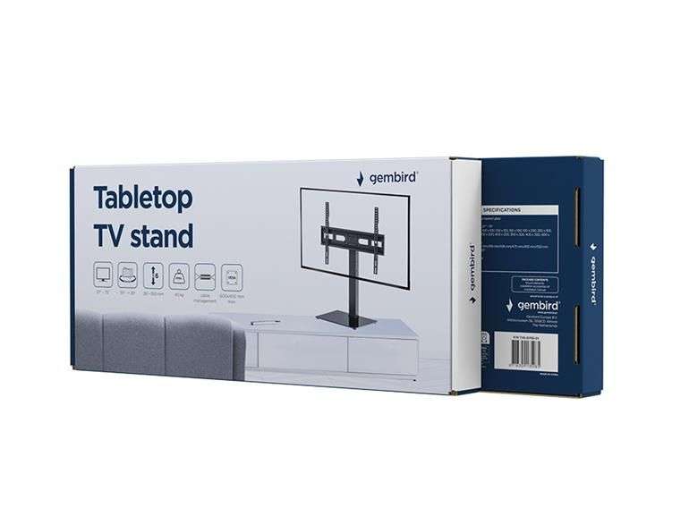 Gembird TVS-D75S-01 Tabletop TV stand 37"-75" Black